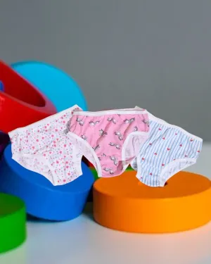 3 Pack Printed Girls Panty