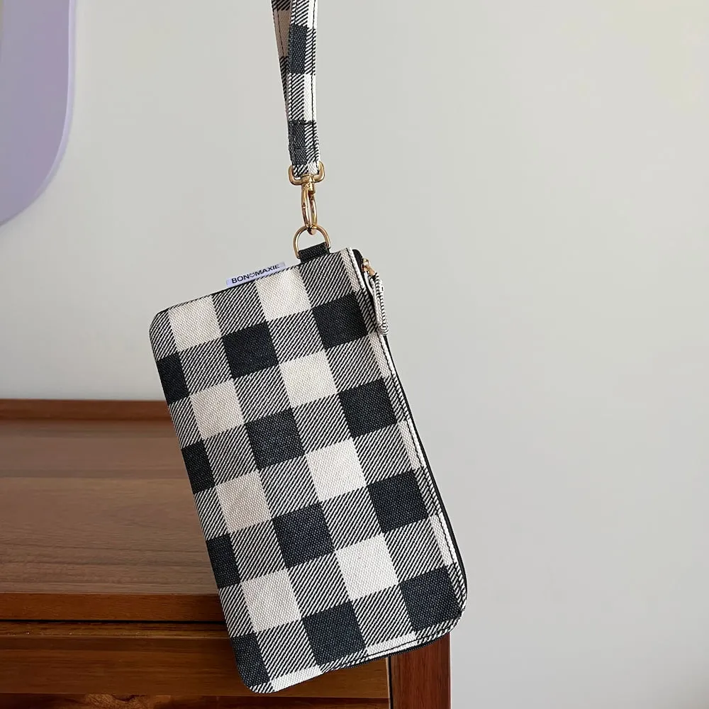 Bag Buddies Organiser Pouch Set -- Black Gingham