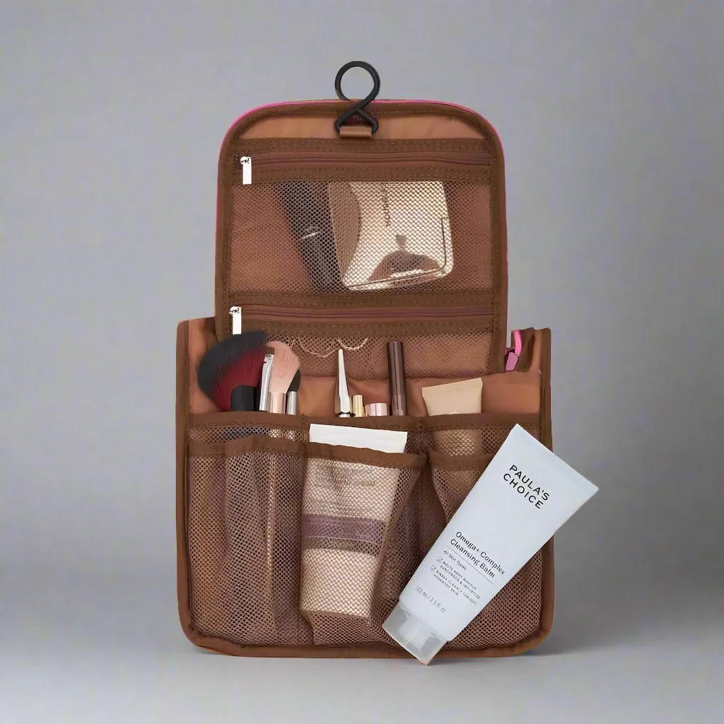 Bon Voyage Travel Toiletry Bag -- Black Houndstooth