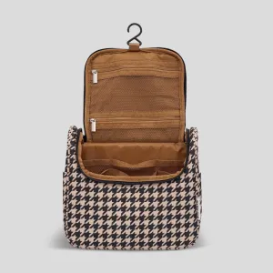 Bon Voyage Travel Toiletry Bag -- Black Houndstooth
