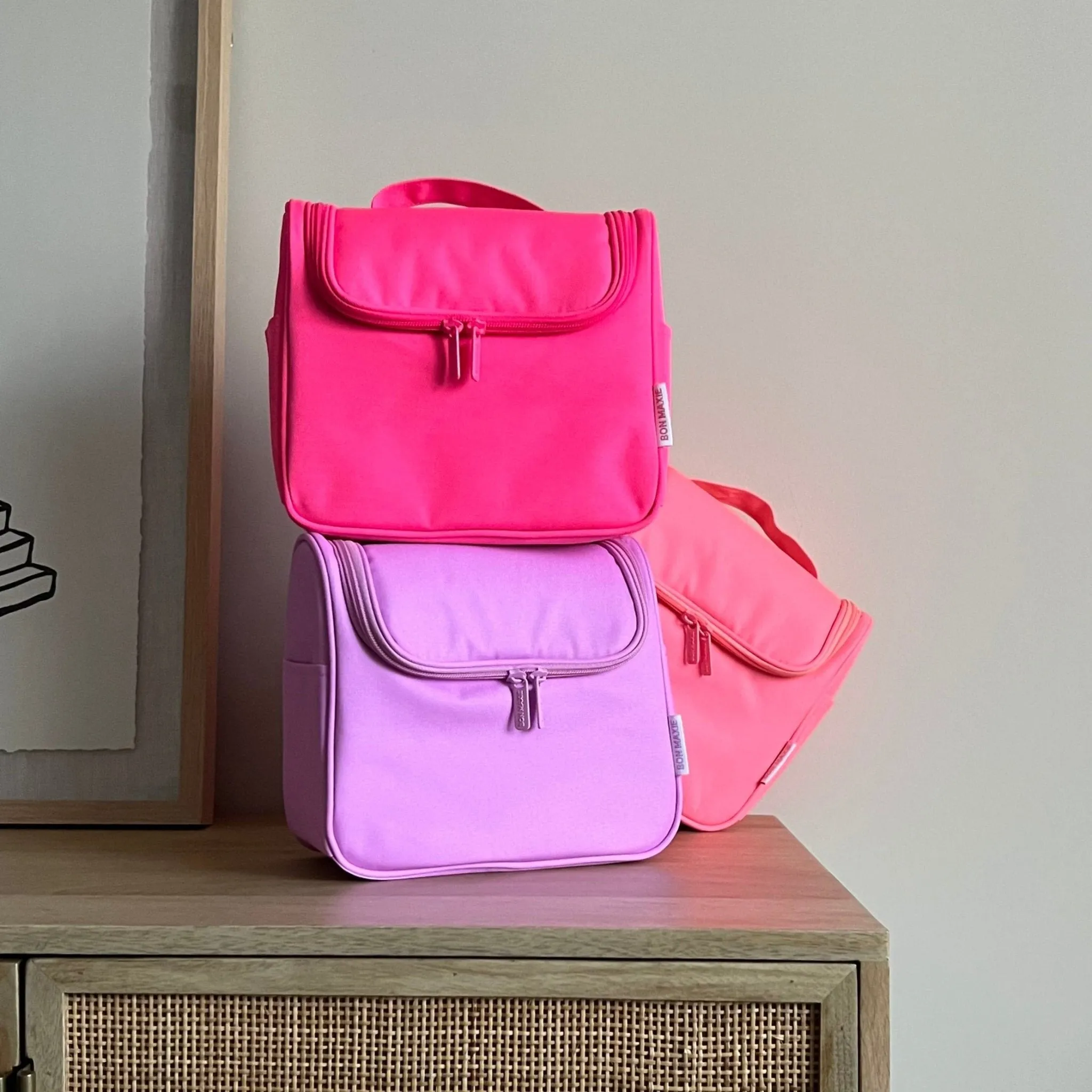 Bon Voyage Travel Toiletry Bag -- Bright Pink