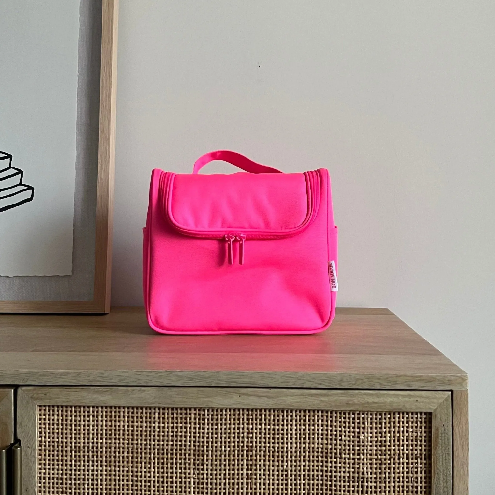 Bon Voyage Travel Toiletry Bag -- Bright Pink