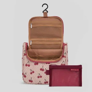 Bon Voyage Travel Toiletry Bag -- Cherries on Cream