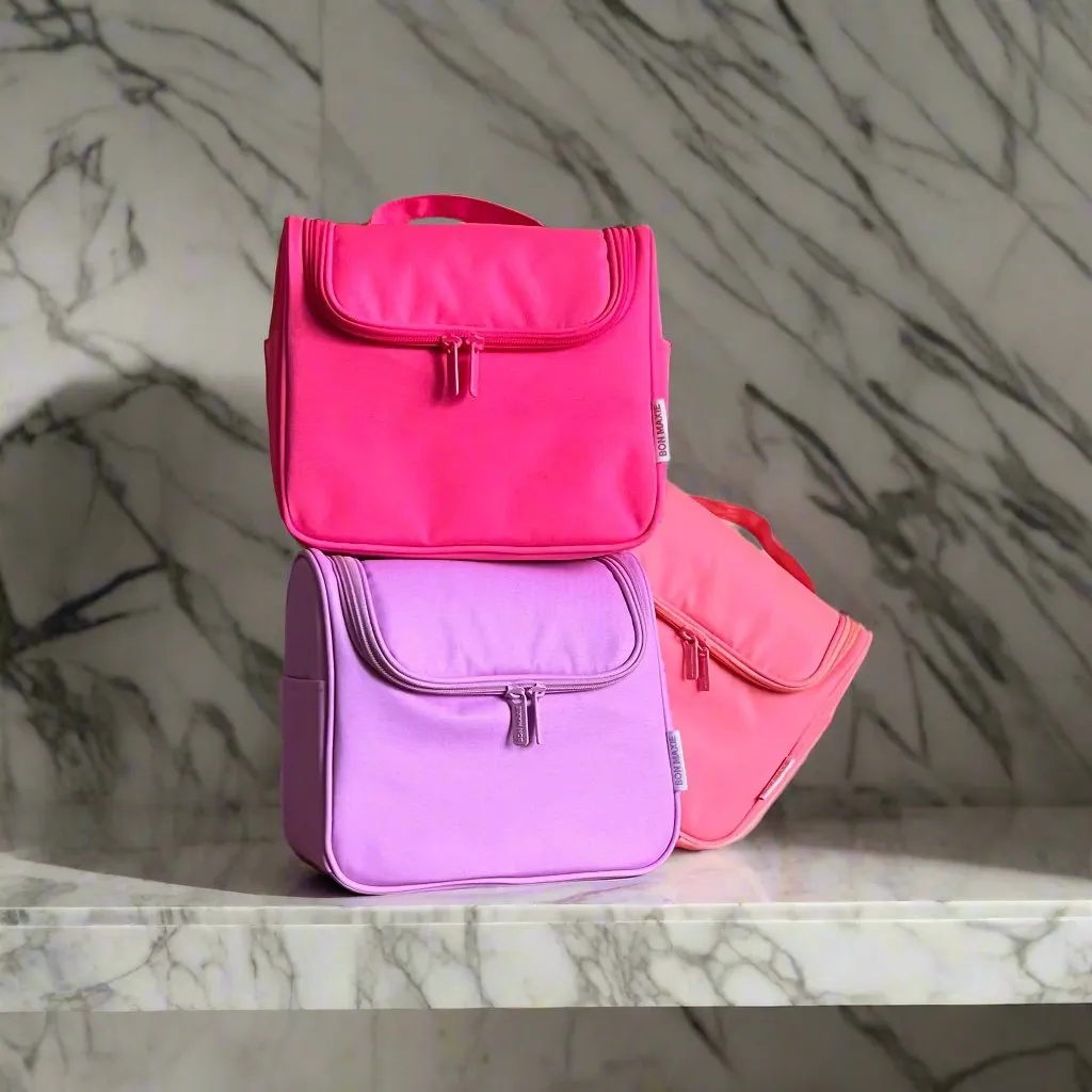 Bon Voyage Travel Toiletry Bag -- Electric Coral