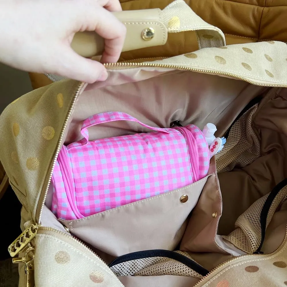 Bon Voyage Travel Toiletry Bag -- Electric Coral