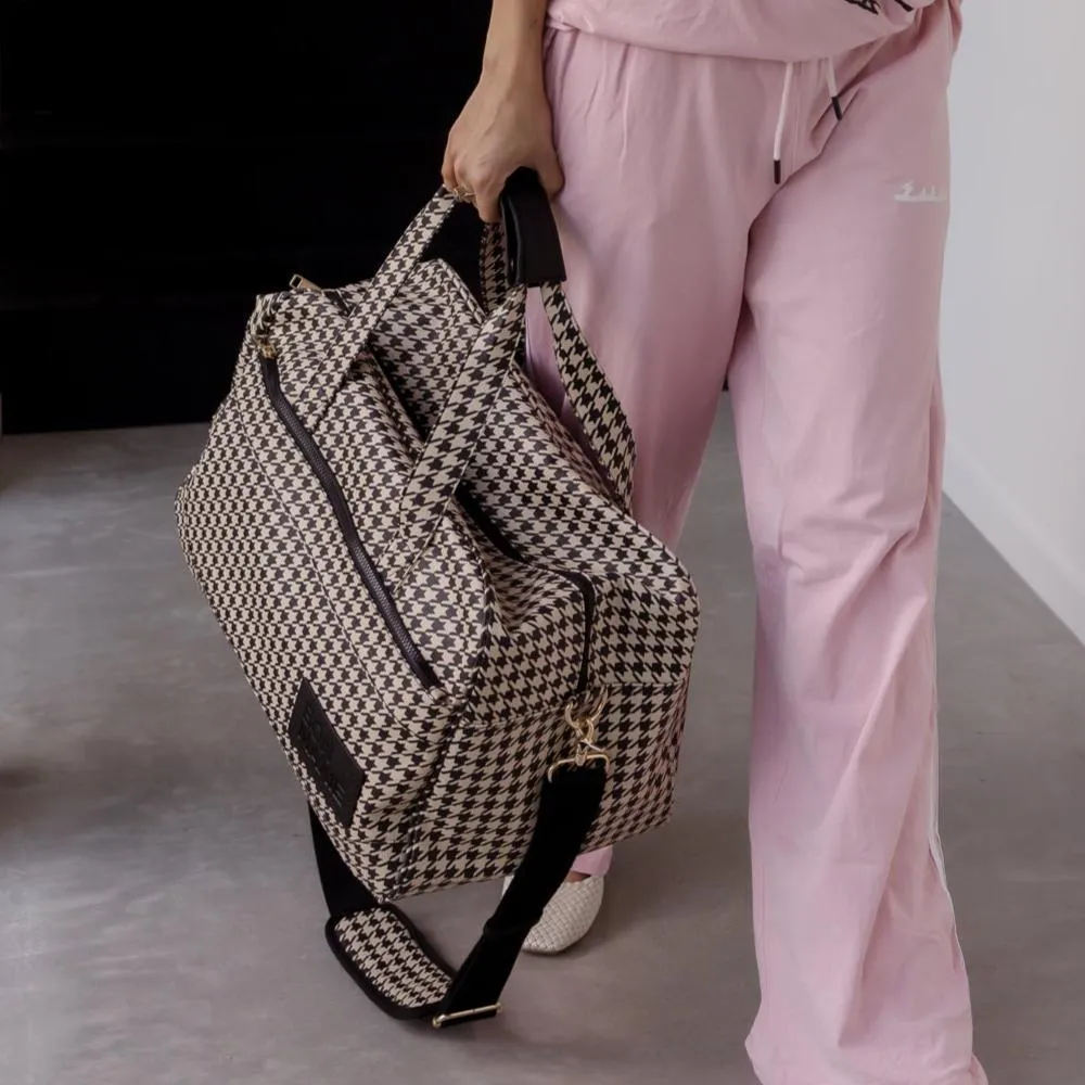 Bon Voyage Weekender Bag -- Houndstooth
