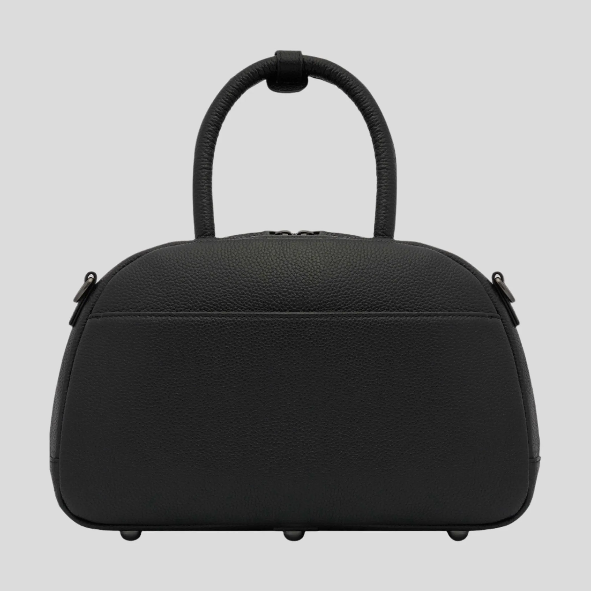Bowler Crossbody Top Handle Bag -- Black