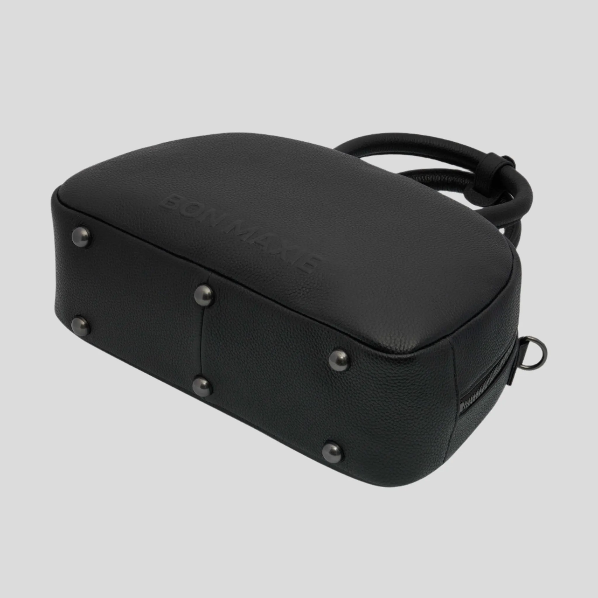 Bowler Crossbody Top Handle Bag -- Black