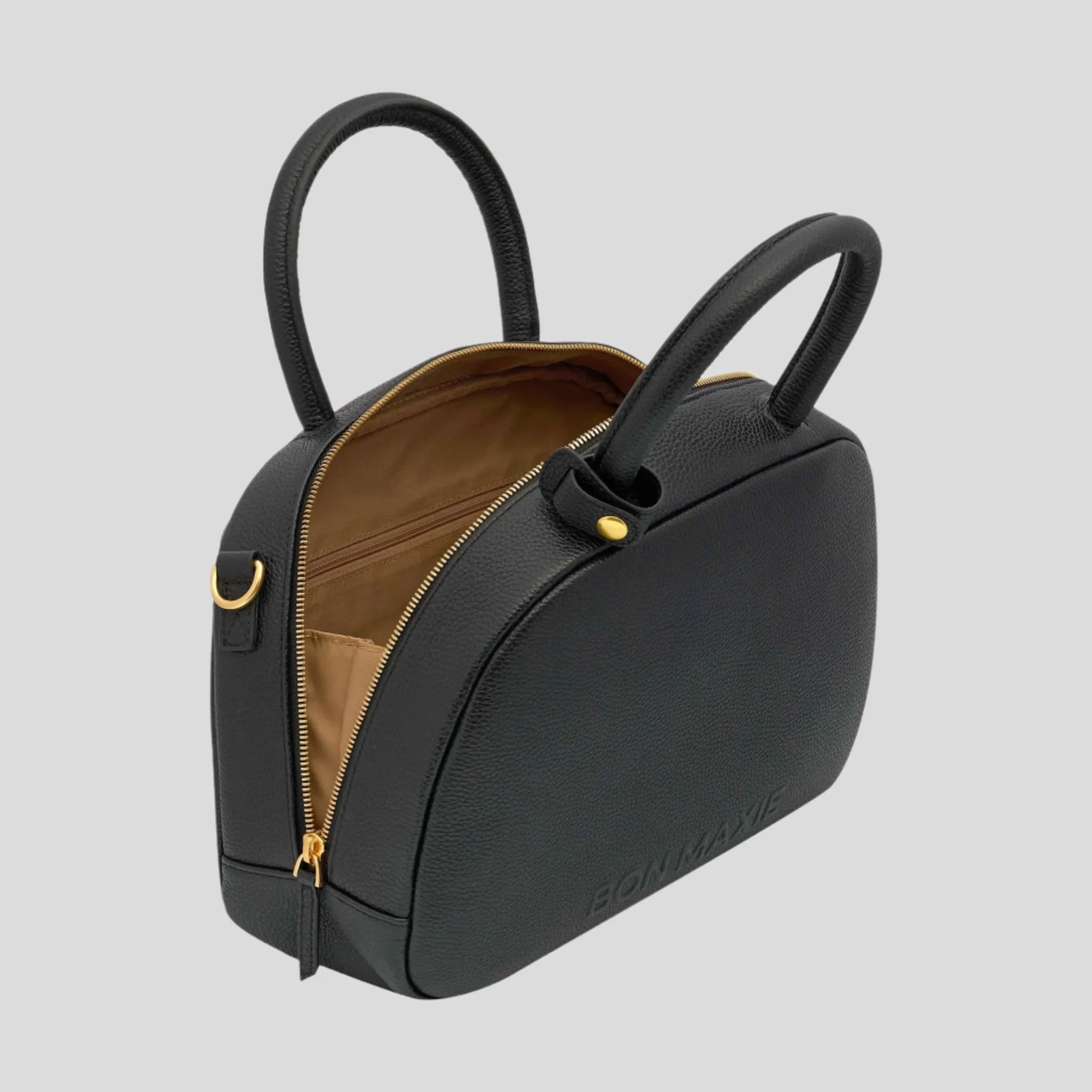 Bowler Leather Crossbody Bag -- Light Blue