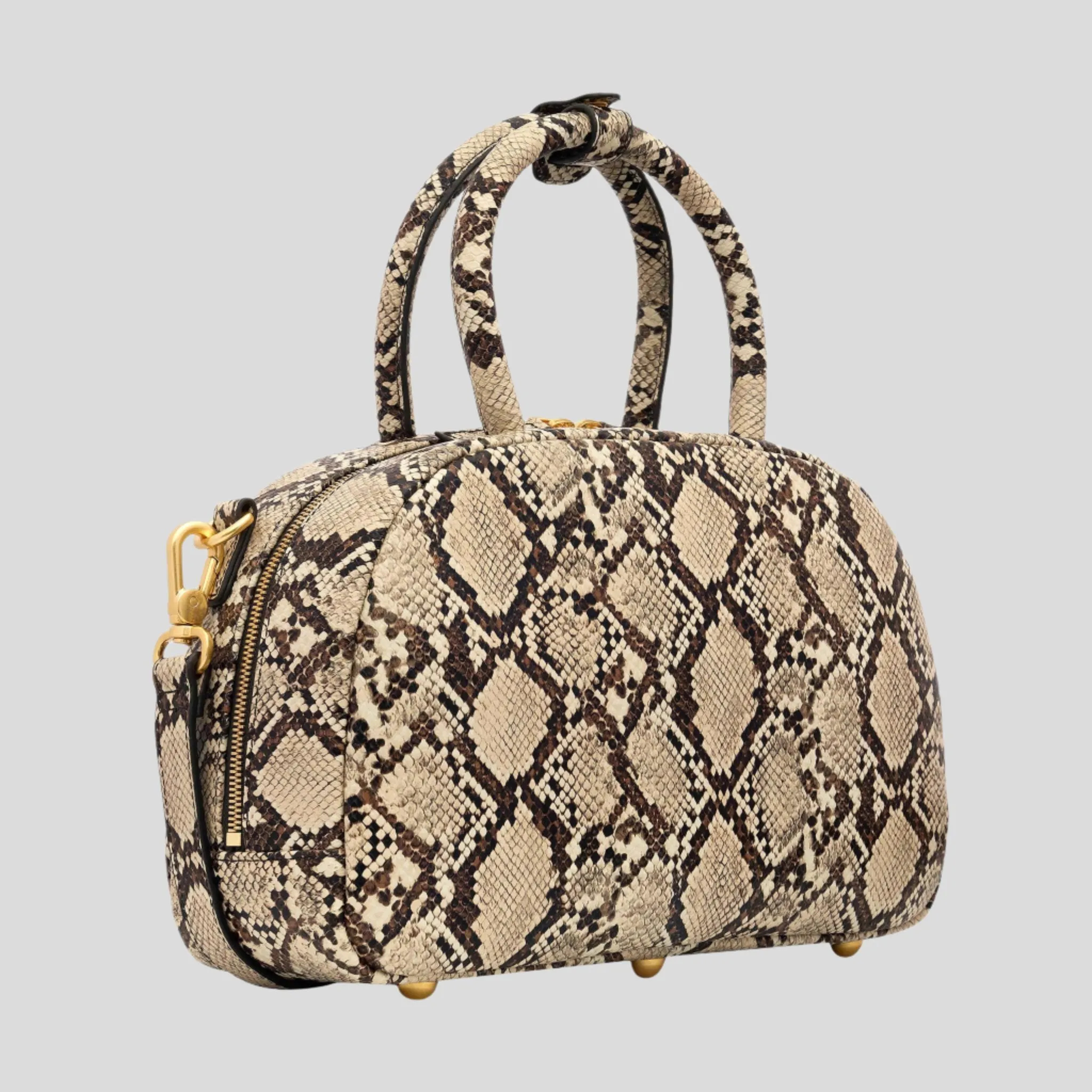 Bowler Leather Crossbody Bag -- Snake