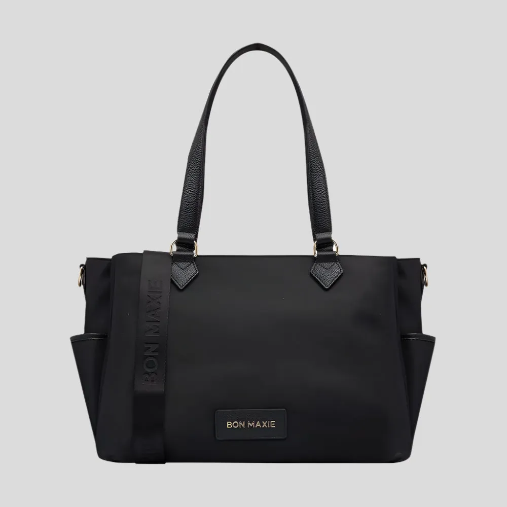 Carryall Tote   Pouch --  Black Nylon