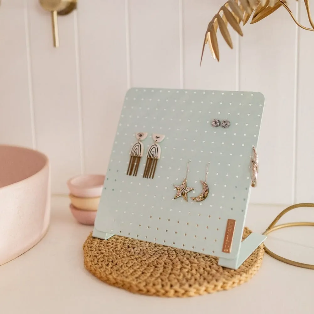 Classic Earring Holder -- Mint - Up to 120 Pairs