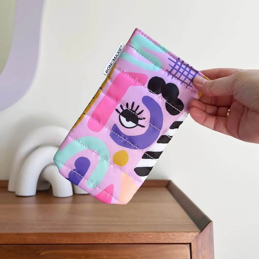 Easy-Squeezy Glasses Case -- Eye Love Purple