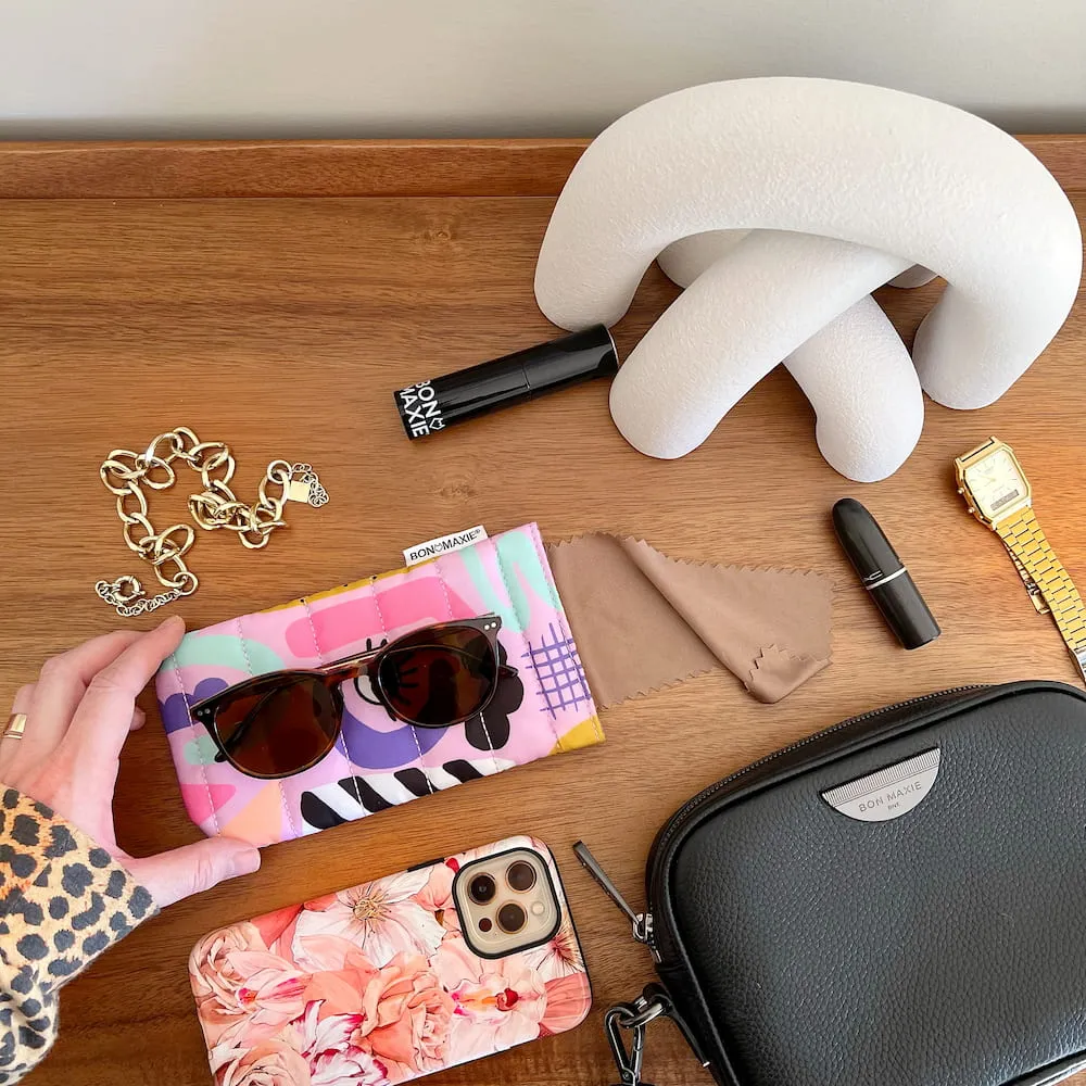 Easy-Squeezy Glasses Case -- Eye Love Purple