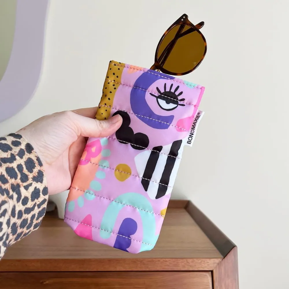 Easy-Squeezy Glasses Case -- Eye Love Purple