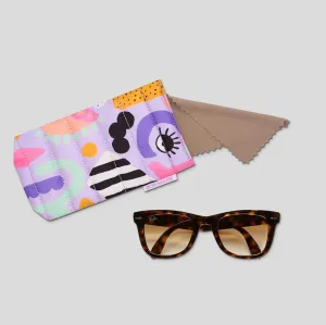 Easy-Squeezy Glasses Case -- Eye Love Purple