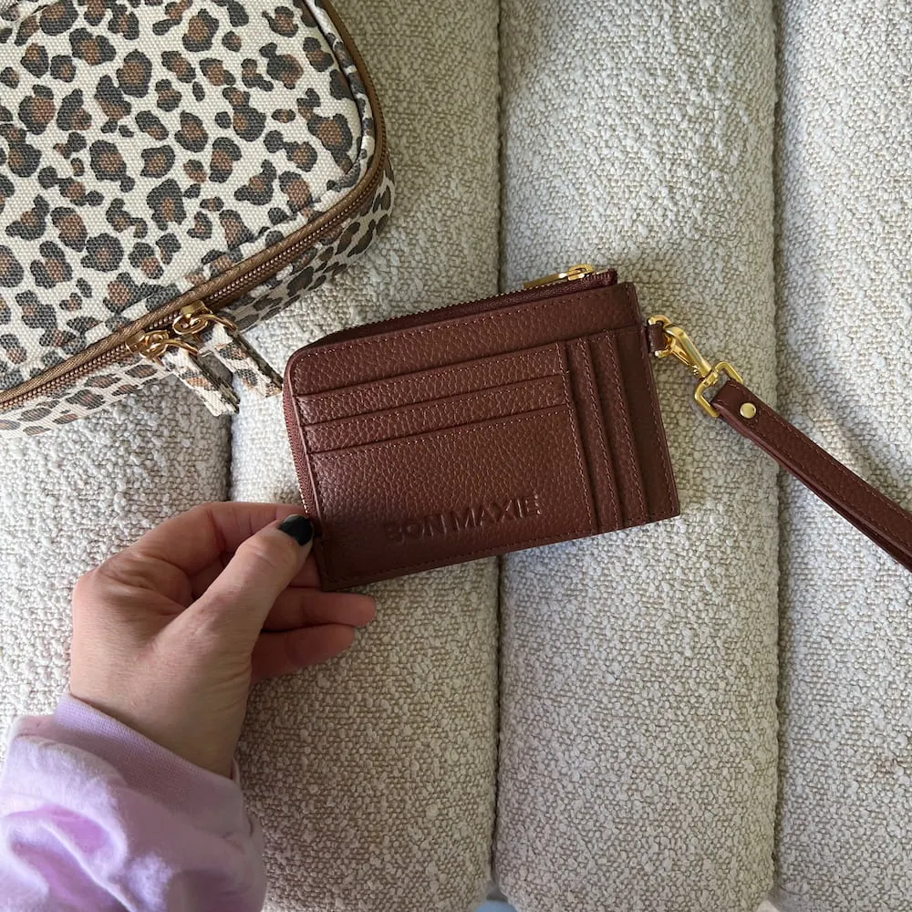 Everyday Leather Mini Wallet -- Chocolate