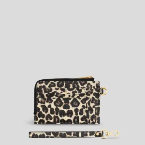 Everyday Leather Mini Wallet -- Leopard