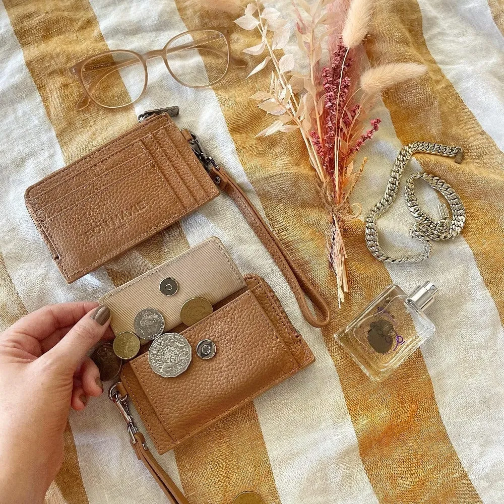 Everyday Leather Mini Wallet -- Tan