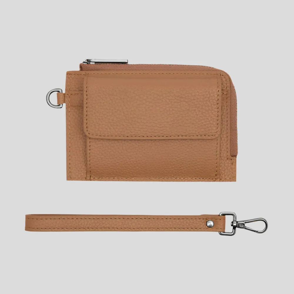 Everyday Leather Mini Wallet -- Tan