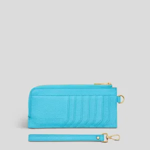 Everyday Leather Slimline Wallet -- Electric Blue