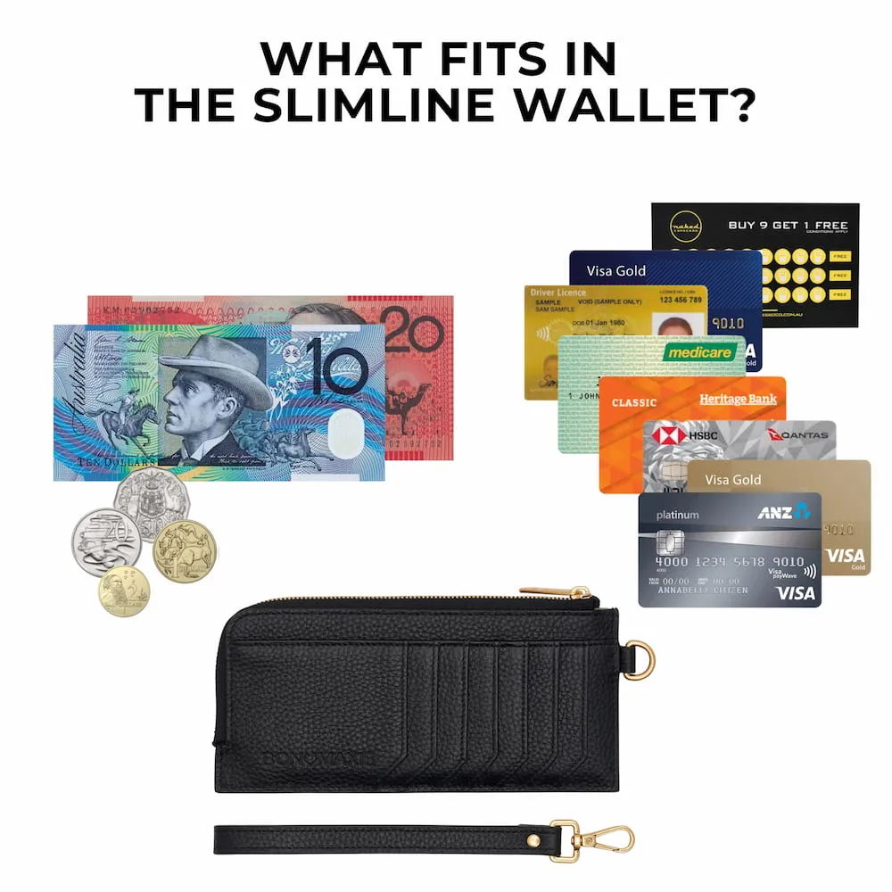 Everyday Leather Slimline Wallet -- Electric Blue