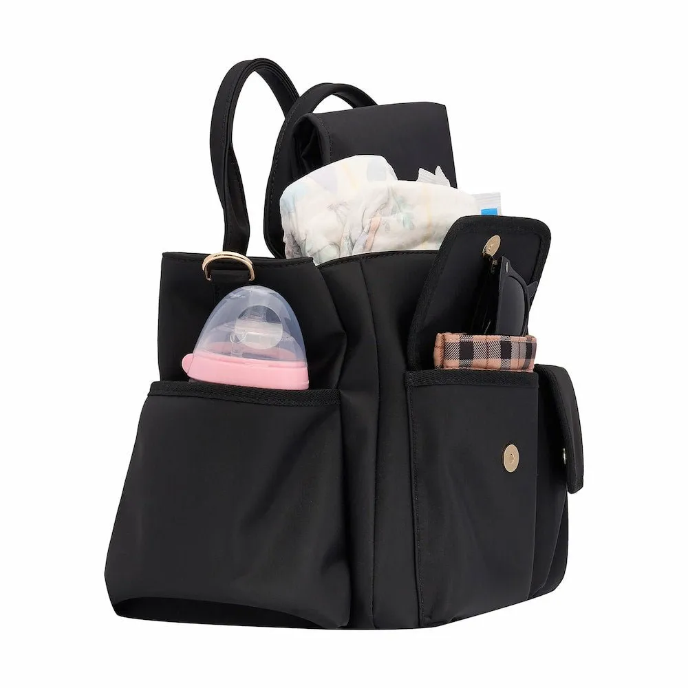 Everyday Multi-Pocket Tote Bag -- Almond Gingham