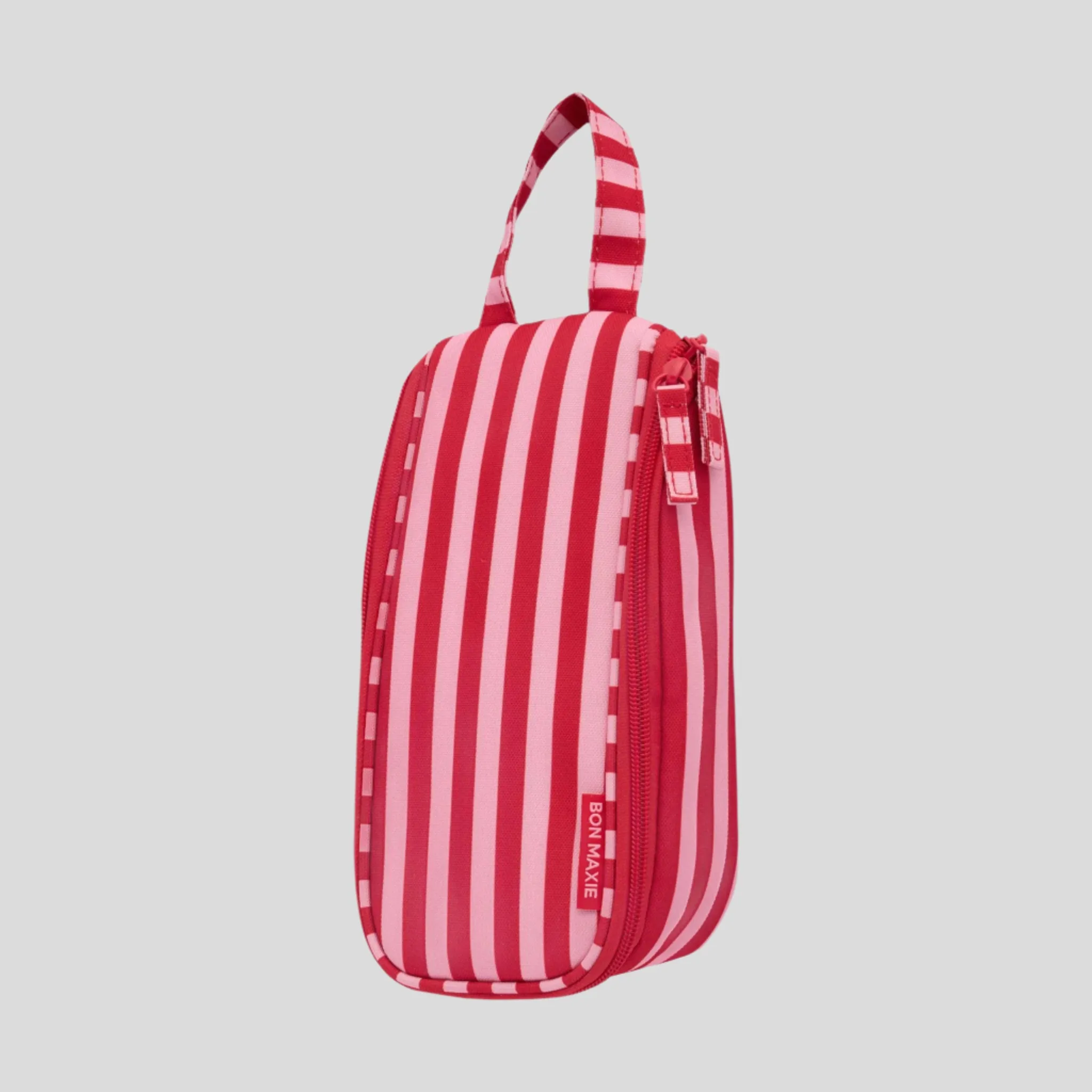 Everyday Slimline Toiletry Bag -- Pink/Red Stripe