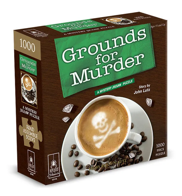 Grounds for Murder 1000 Piece Mystery Puzzle