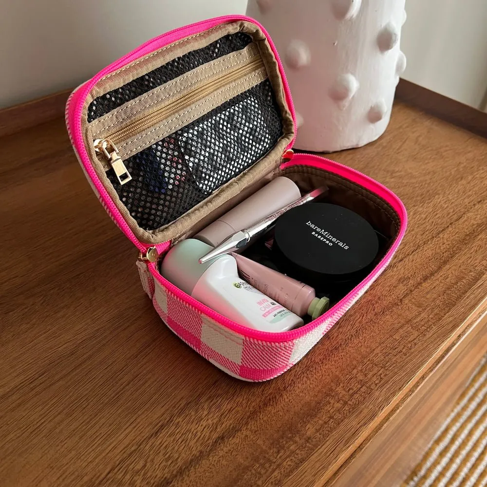 Handy Handle Case -- Neon Pink Gingham