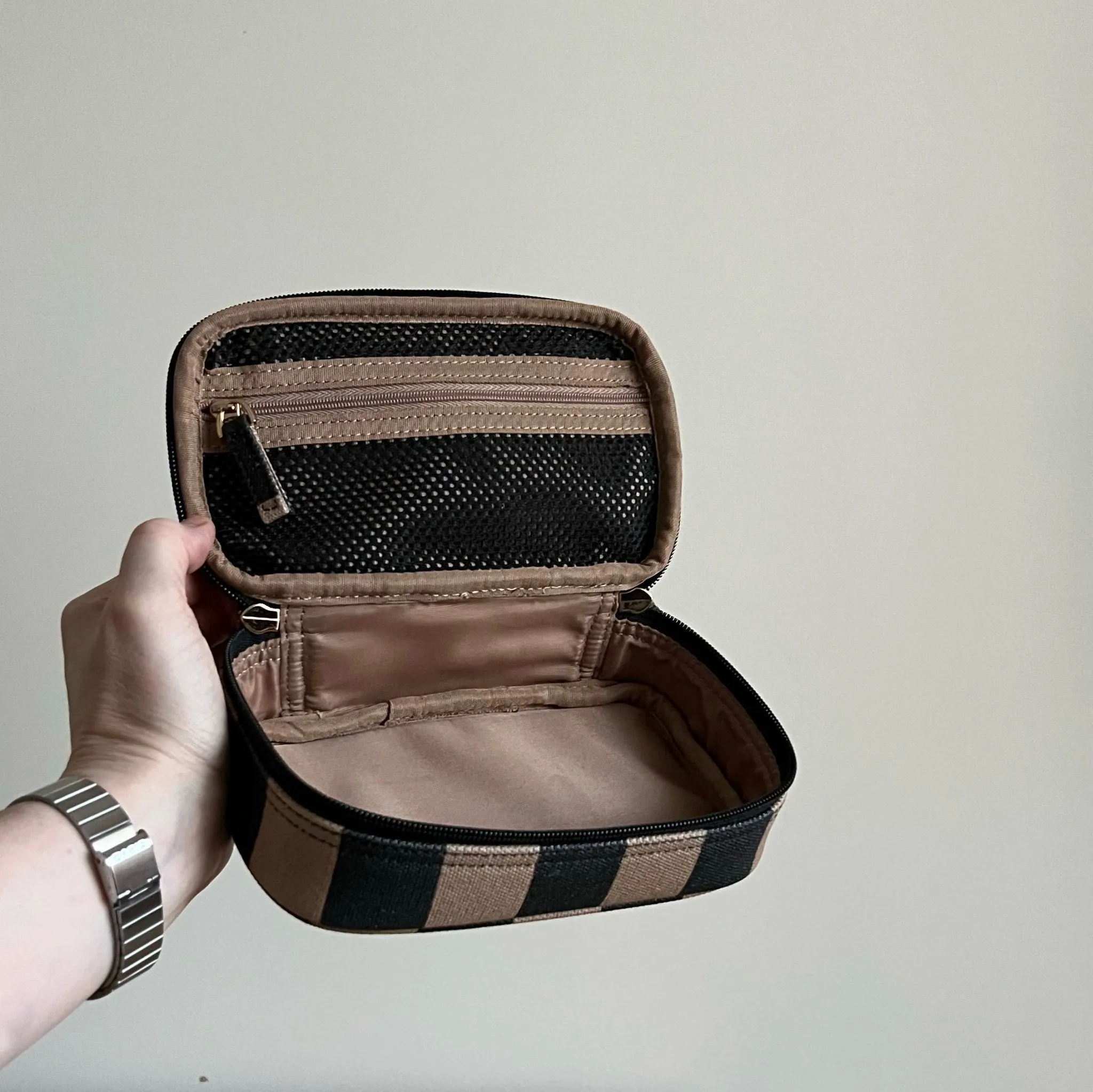 Handy Handle Case -- Tan and Black Stripe