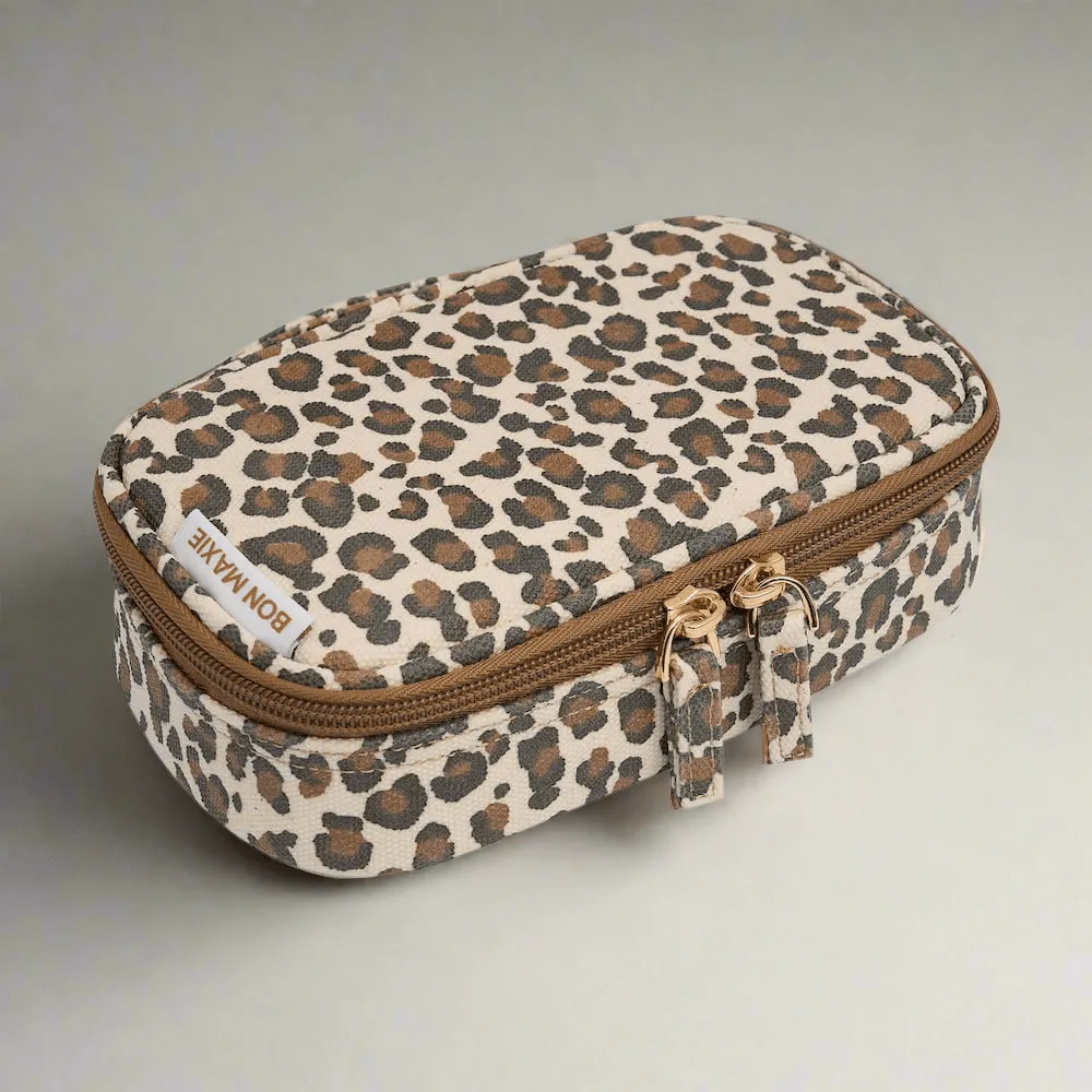 Handy Handle Case -- Tan Leopard
