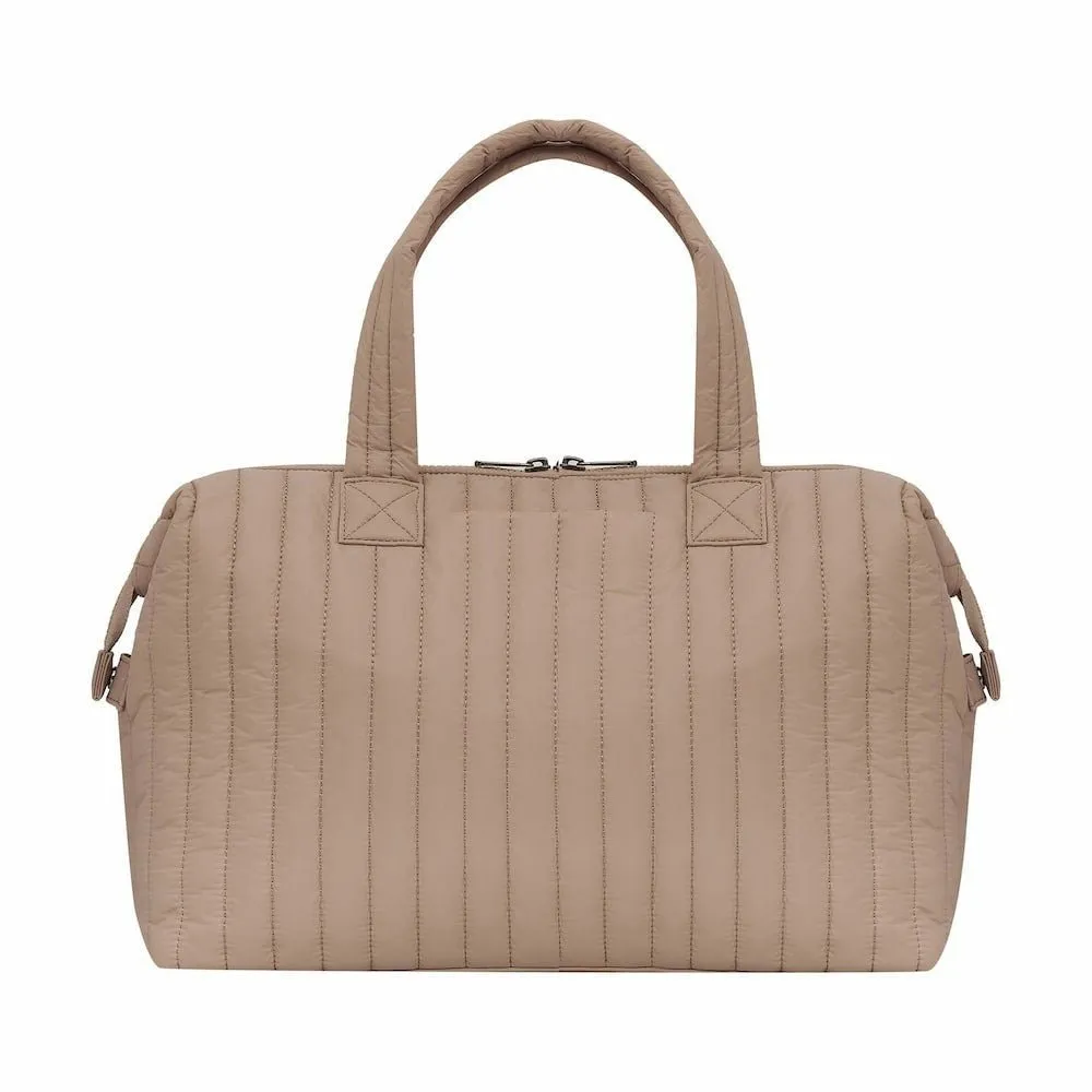 Large Puffy Pillow Crossbody Bag -- Latte