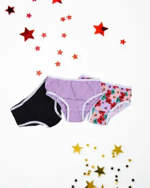 Lilac 3 Pack Girls Panty