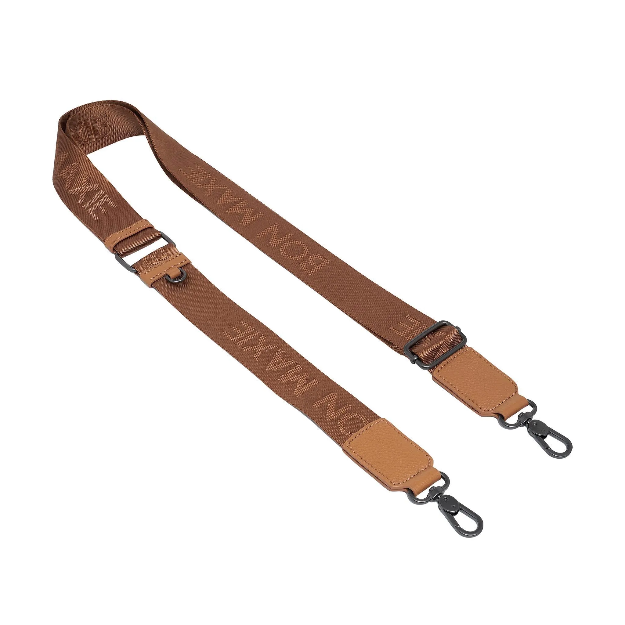 Logo Bag Strap with Leather -- Tan