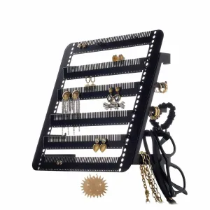 Metal Easy-Drop Jewellery Stand/Hanger -- Black