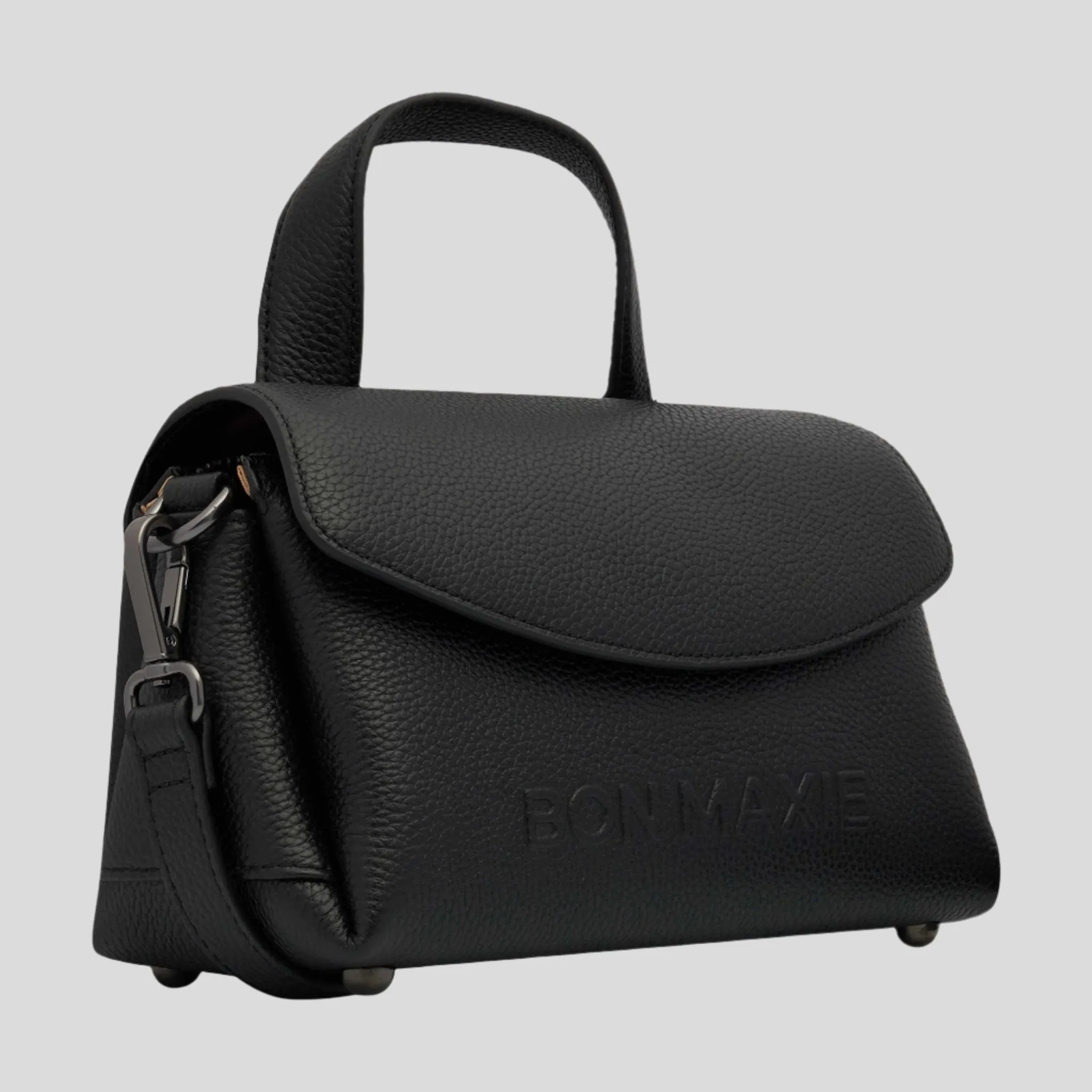 Mini Tryhard Leather Crossbody Bag -- Black