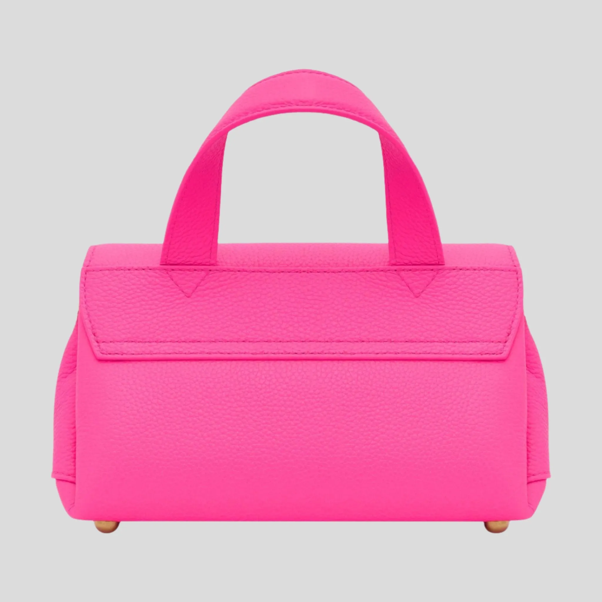 Mini Tryhard Leather Crossbody Bag -- Neon Pink