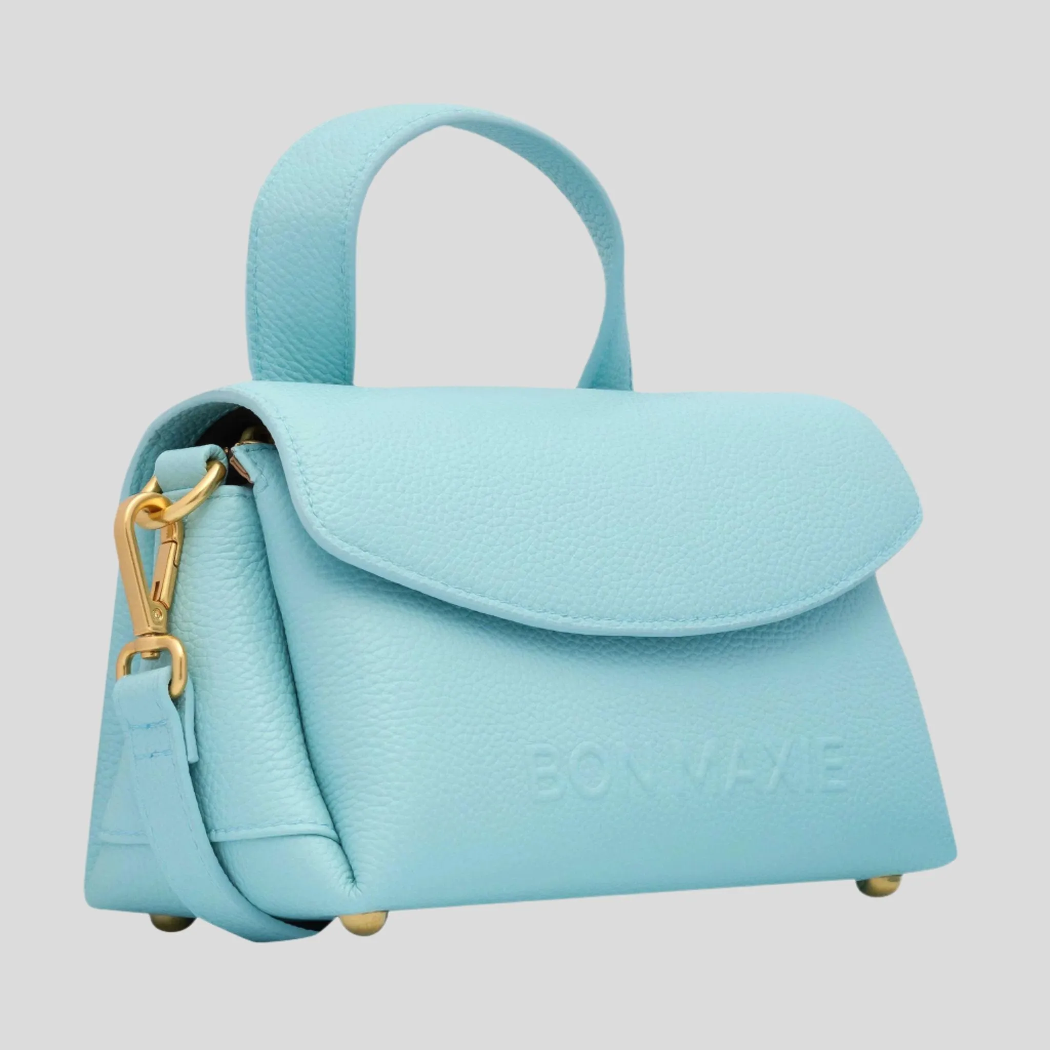 Mini Tryhard Leather Crossbody Bag -- Sky Blue