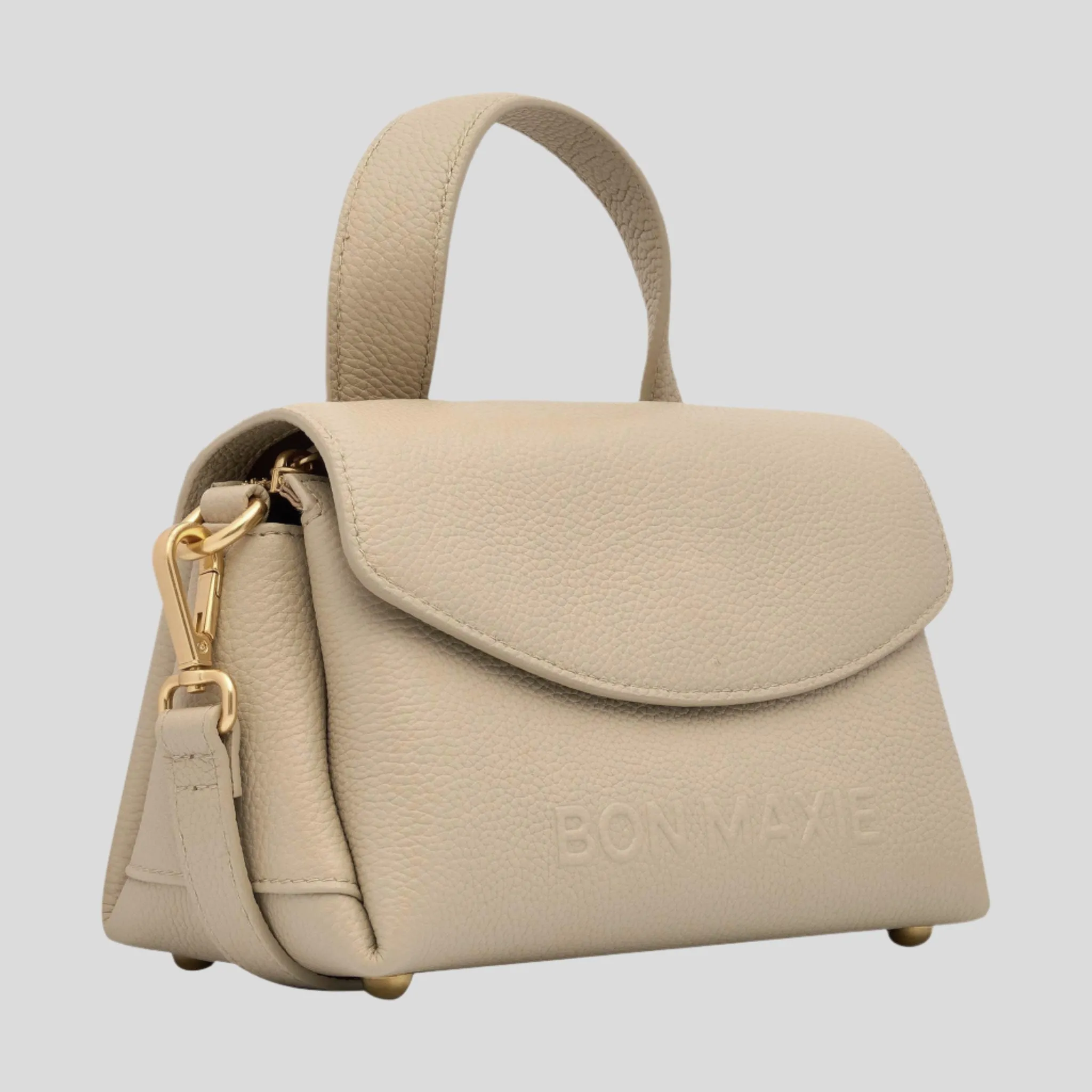Mini Tryhard Leather Crossbody Bag -- Stone