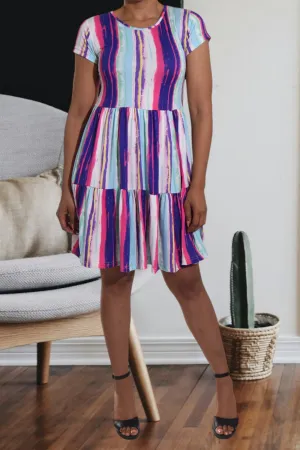 Multi Color Ruffle Dress
