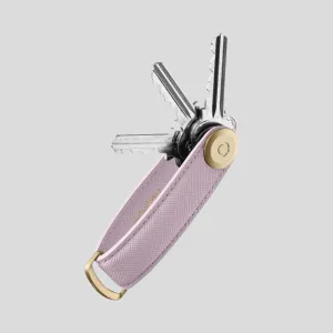 Orbitkey Leather Key Organiser -- Lilac Saffiano