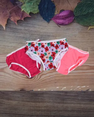 Pink 3 Pack Girls Panty