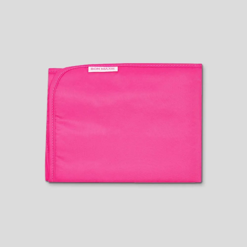 Portable Slimline Nappy Change Mat -- Neon Pink