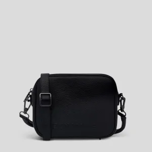 Sidekick Leather Crossbody Bag -- Black