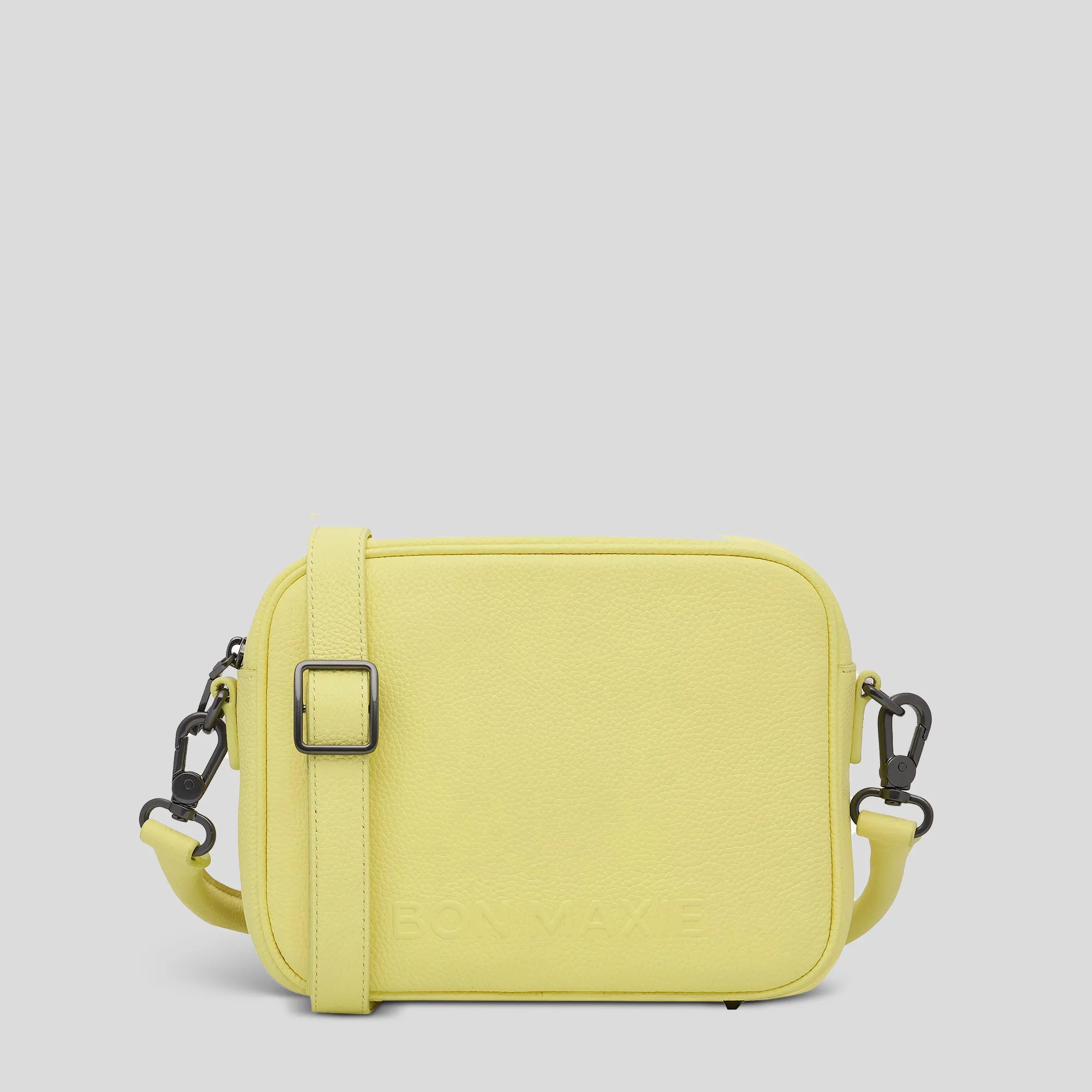 Sidekick Leather Crossbody Bag -- Lemon