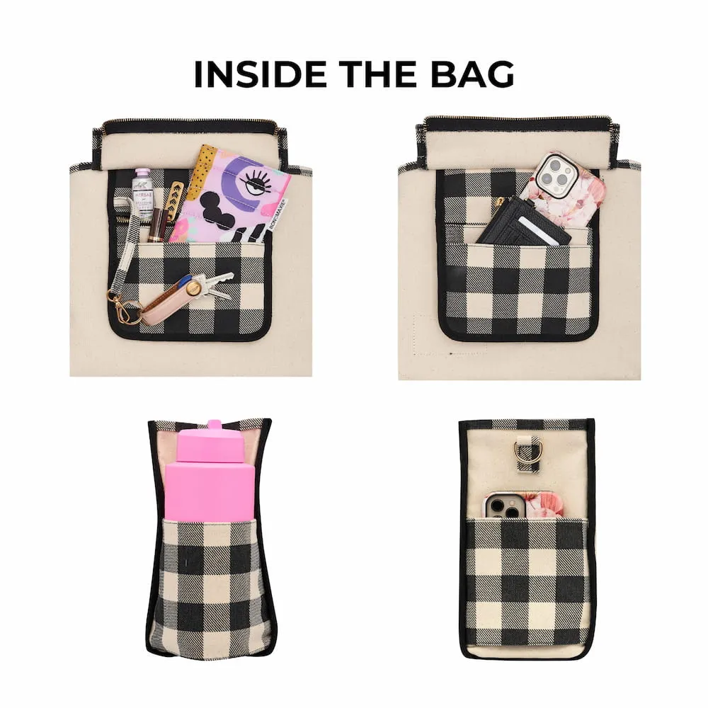 Small Structured Tote Bag -- Natural Canvas