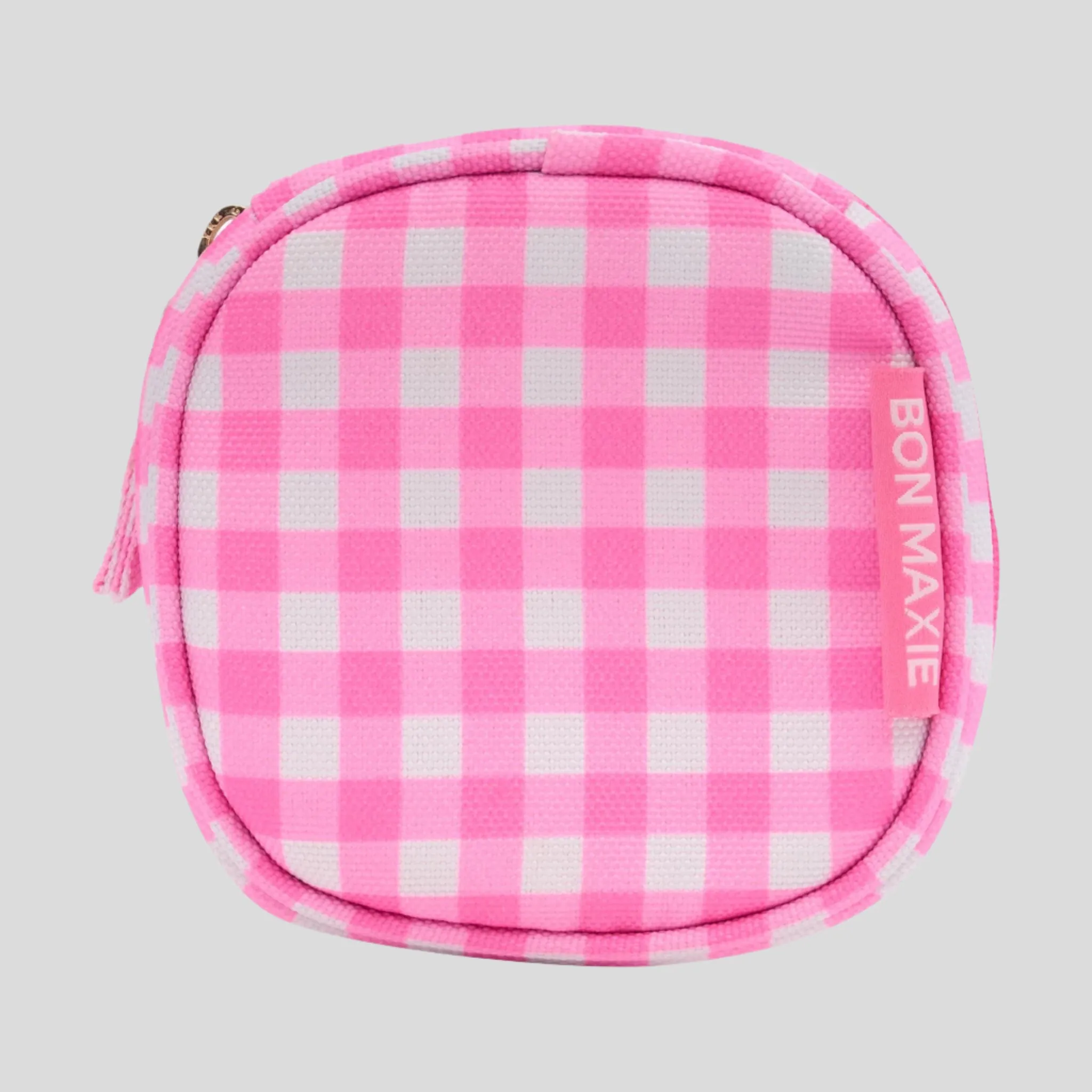 Travel Jewellery Case -- Pink Gingham