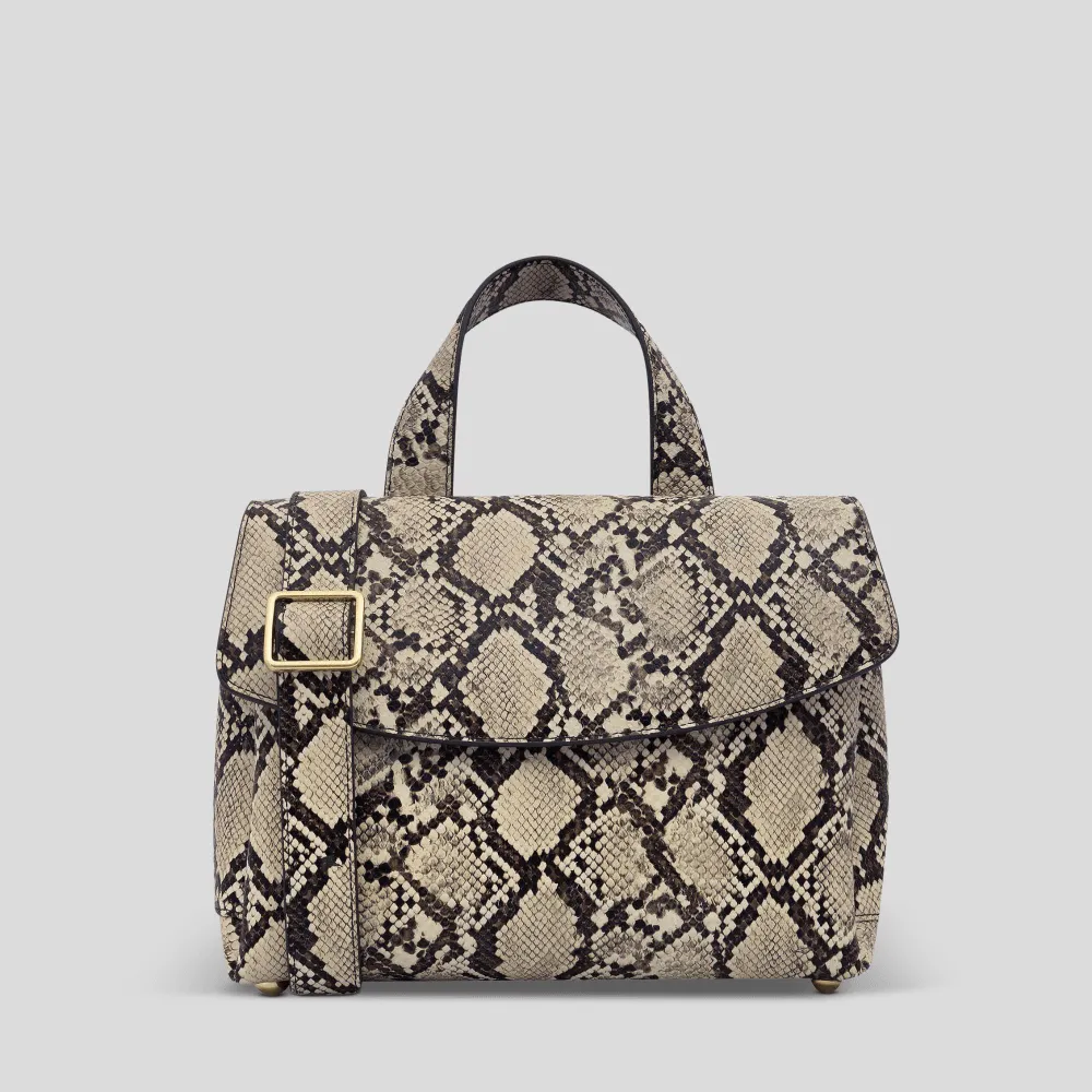 Tryhard Leather Crossbody Bag -- Snake