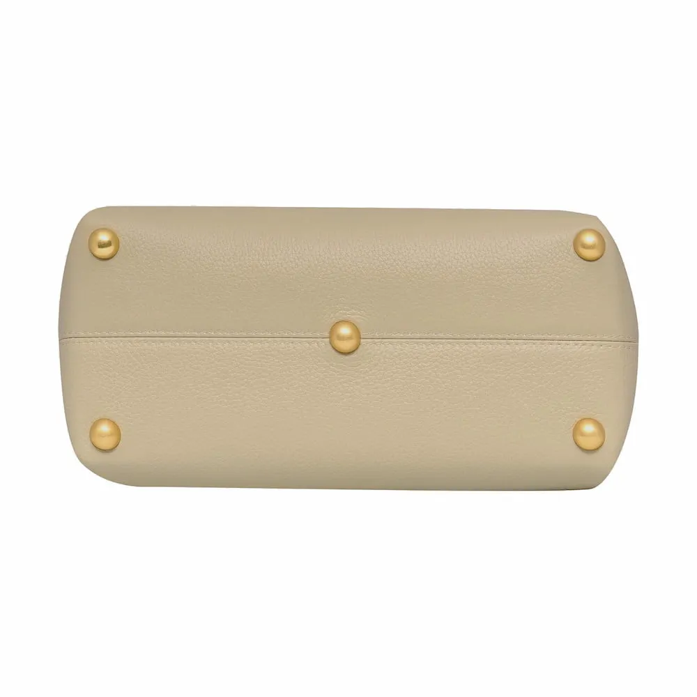 Tryhard Leather Crossbody Bag -- Stone